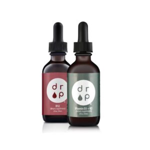 Frasco frontal del bundle de gotas B12 y D3+K2