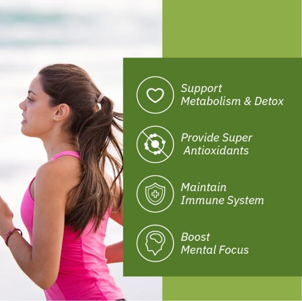 Frasco y caja suplemento Lovita extracto de té verde 120 cápsulas