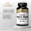 Version 1.0.0 Frasco y caja del multivitamínico Windmill Natural para hombres 50+