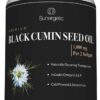 Frasco de cápsulas blandas de aceite de comino negro Sunergetic 90 unidades