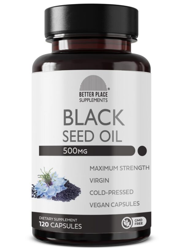 Cápsulas de aceite de semilla negra BETTER PLACE ORGANICS