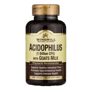 Version 1.0.0 Frasco de capsulas Acidófilo con leche de cabra Windmill 100