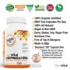 Version 1.0.0 Frasco de cápsulas de ashwagandha orgánica para apoyo natural