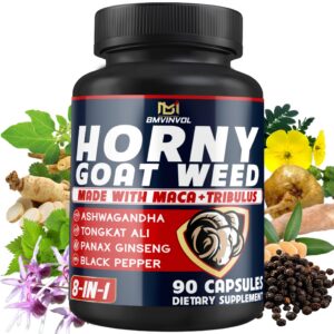Version 1.0.0 Frasco de cápsulas BMVINVOL Horny Goat Weed para hombres