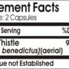 Frasco Blessed Thistle Naturetition 900mg cápsulas calidad superior