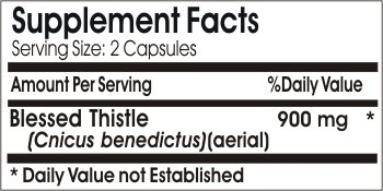 Frasco Blessed Thistle Naturetition 900mg cápsulas calidad superior