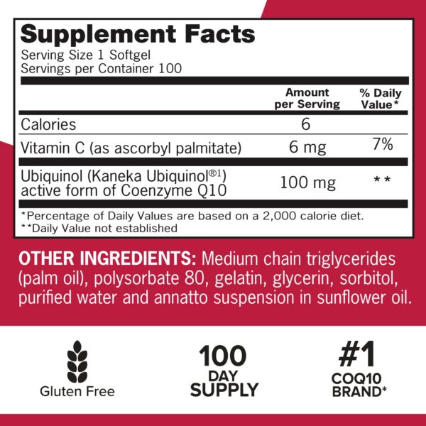 Frasco con cápsulas CoQ10 ubiquinol