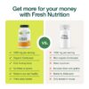 Frasco de cápsulas de cordyceps orgánico Fresh Nutrition