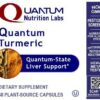 Frasco de cápsulas de cúrcuma Quantum Nutrition Labs 60 unidades