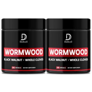 Version 1.0.0 Frasco cápsulas DEDICAD ajenjo y mezcla 12 hierbas apoyo salud