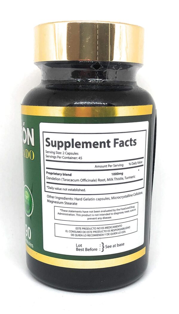 Frasco de cápsulas Diente de León reforzado