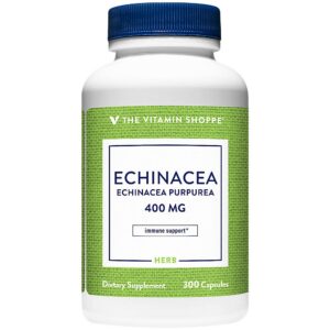 Version 1.0.0 Frasco cápsulas Echinacea 400mg The Vitamin Shoppe 300 unidades
