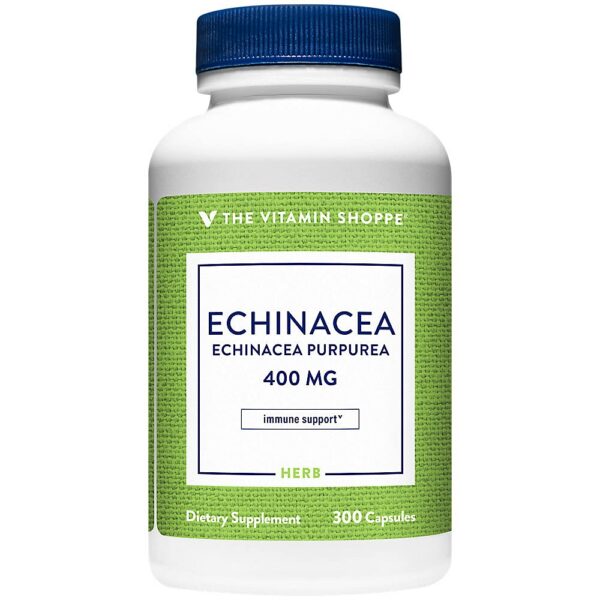 Frasco cápsulas Echinacea 400mg The Vitamin Shoppe 300 unidades