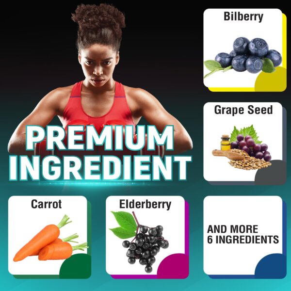 Version 1.0.0 Frasco de cápsulas de extracto de arándano