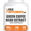 Frasco cápsulas extracto de café verde BulkSupplements 240 uds