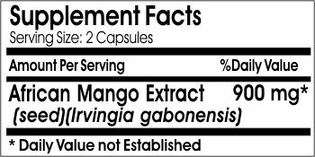 Version 1.0.0 Frasco de cápsulas de extracto de mango africano 90 unidades
