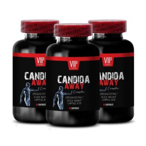 Frasco de cápsulas extracto nogal negro Candida Away 180 caps