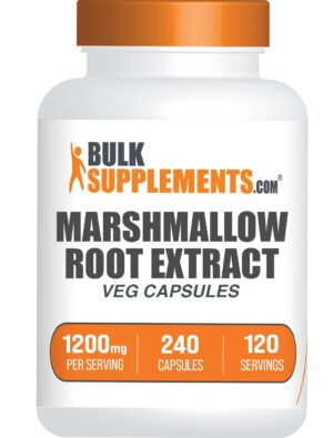 Frasco cápsulas extracto raíz de malvavisco BulkSupplements