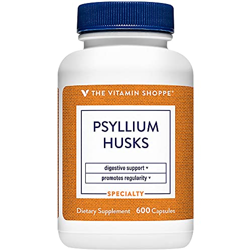 Version 1.0.0 Frasco con cápsulas de fibra de psyllium Plantago ovata The Vitamin Shoppe