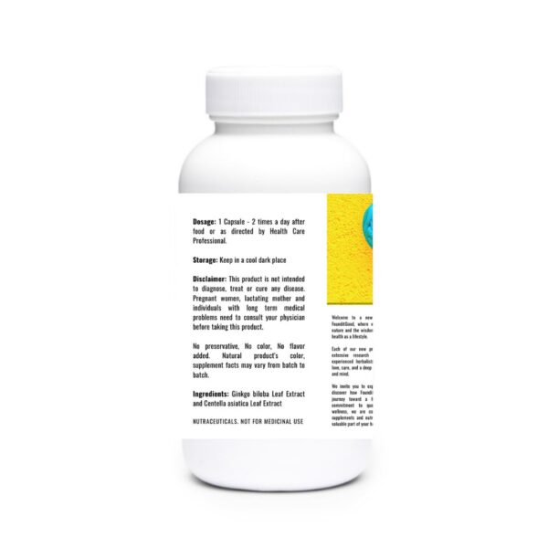 Frasco cápsulas FiG Nutra Ginkgo y Centella FounditGood