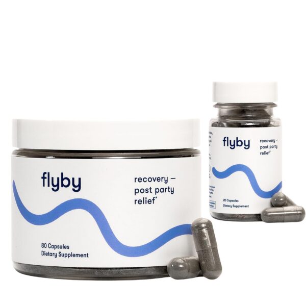 Version 1.0.0 Frasco cápsulas Flyby Recovery para resaca