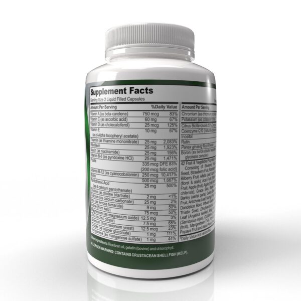 Version 1.0.0 Frasco cápsulas gel con vitaminas y antioxidantes para mujeres