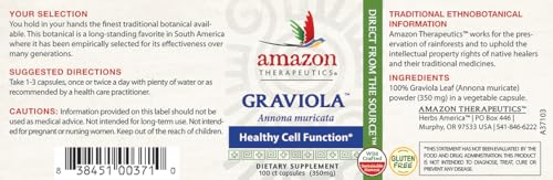 Version 1.0.0 Frasco cápsulas Graviola Amazon Therapeutics suplemento natural