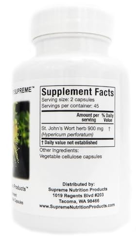 Frasco cápsulas Hierba de San Juan Supreme Nutrition
