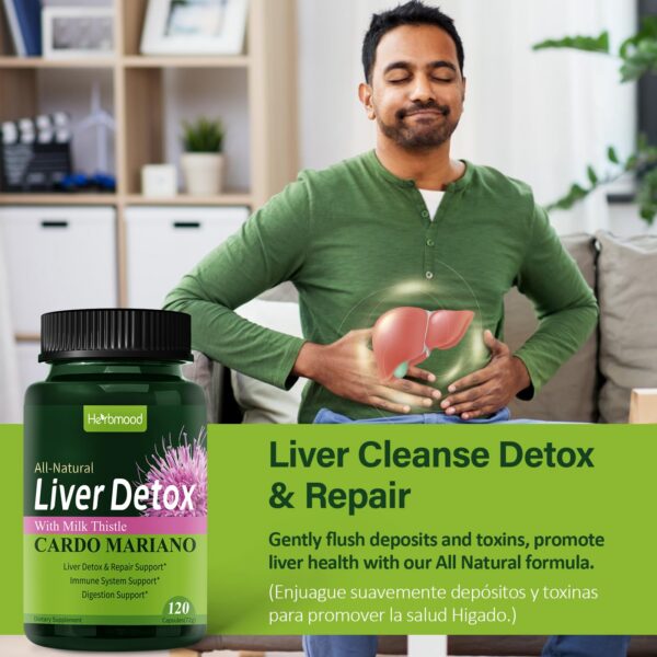 Frasco de cáspulas para hígado graso y limpieza hepática