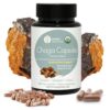 Frasco cápsulas de hongos chaga WL Herbal Treasure 90 unidades