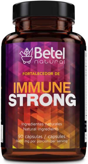 Frasco cápsulas inmunes fuertes Betel Natural