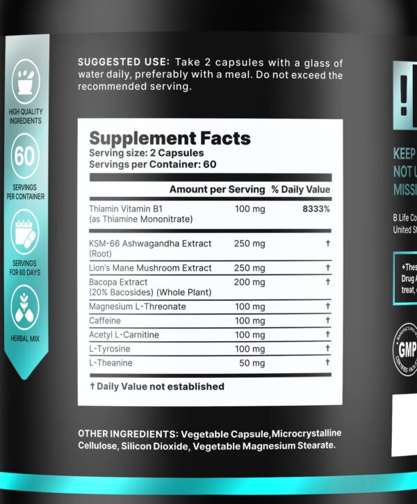 Frasco de cápsulas con etiqueta