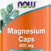 Frasco de cápsulas magnesio 400 mg NOW