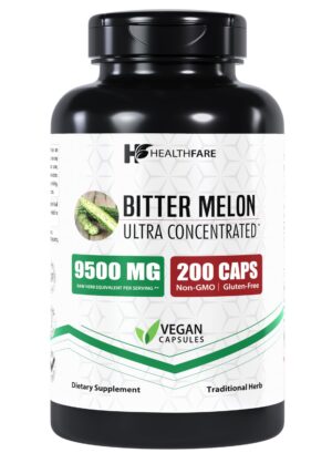 Frasco de cápsulas extracto melón amargo Healthfare