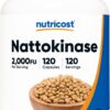 Version 1.0.0 Frasco de cápsulas Nutricost Nattokinase 2000FU sin gluten