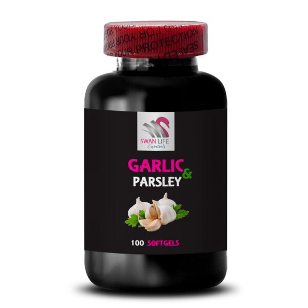 Version 1.0.0 Frasco de suplemento de ajo y perejil sin olor