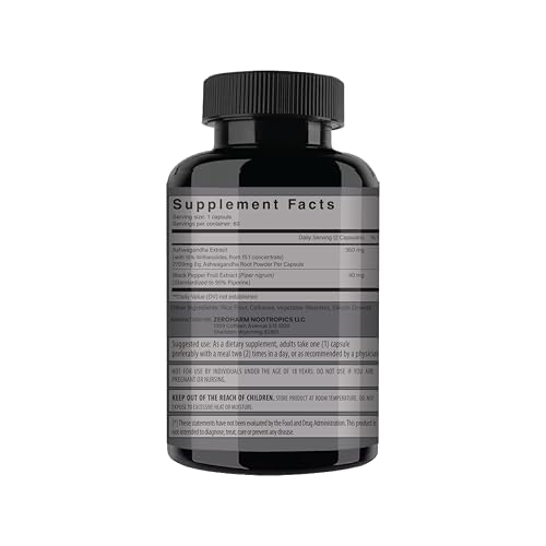 Version 1.0.0 Frasco cápsulas orgánicas Ashwagandha NooMost 2700mg