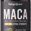 Frasco de cápsulas orgánicas de maca Natgrown 1500 mg 120 unidades