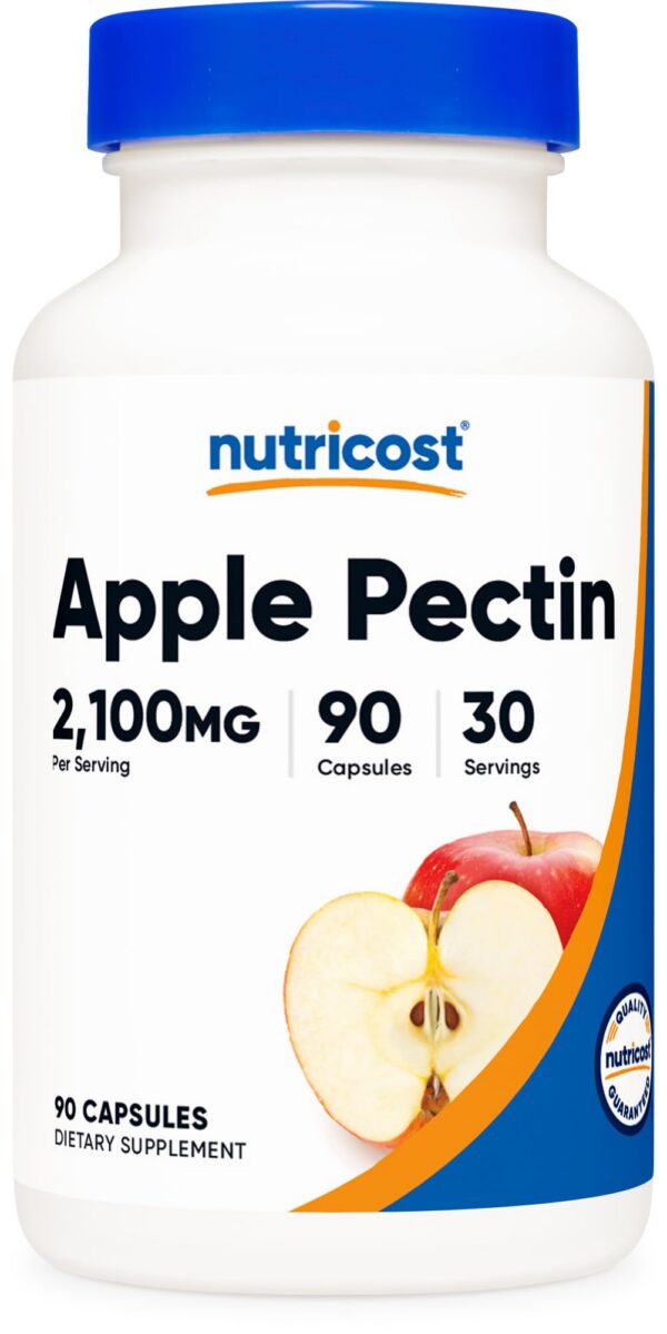 Version 1.0.0 Frasco cápsulas pectina de manzana Nutricost 90 cápsulas digestivo