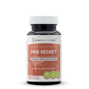 Frasco cápsulas PMS Secret 60 dosis soporte hormonal natural