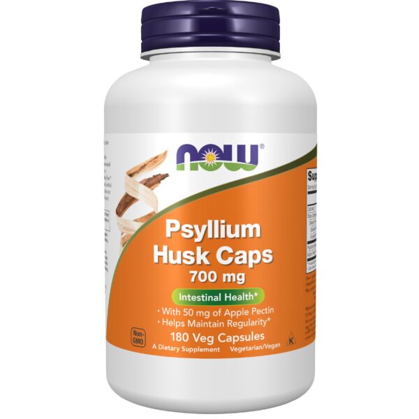 Version 1.0.0 Frasco cápsulas psyllium husk con pectina manzana NOW Foods