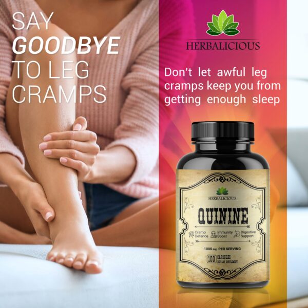 Version 1.0.0 Frasco cápsulas quinina natural HERBALICIOUS 500mg