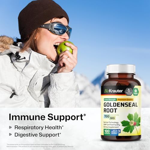 Frasco cápsulas raíz de sello de oro BIO KRAUTER