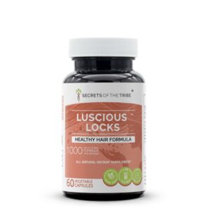 Frasco cápsulas Secrets of the Tribe Luscious Locks para cabello