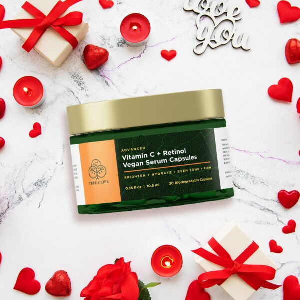 Version 1.0.0 Frasco de cápsulas suero vitamina C retinol Tree of Life