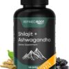 Version 1.0.0 Frasco de cápsulas Shilajit y Ashwagandha 180 unidades