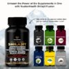Frasco frontal de cápsulas de Shilajit Fusion NUETONHEALTH veganas