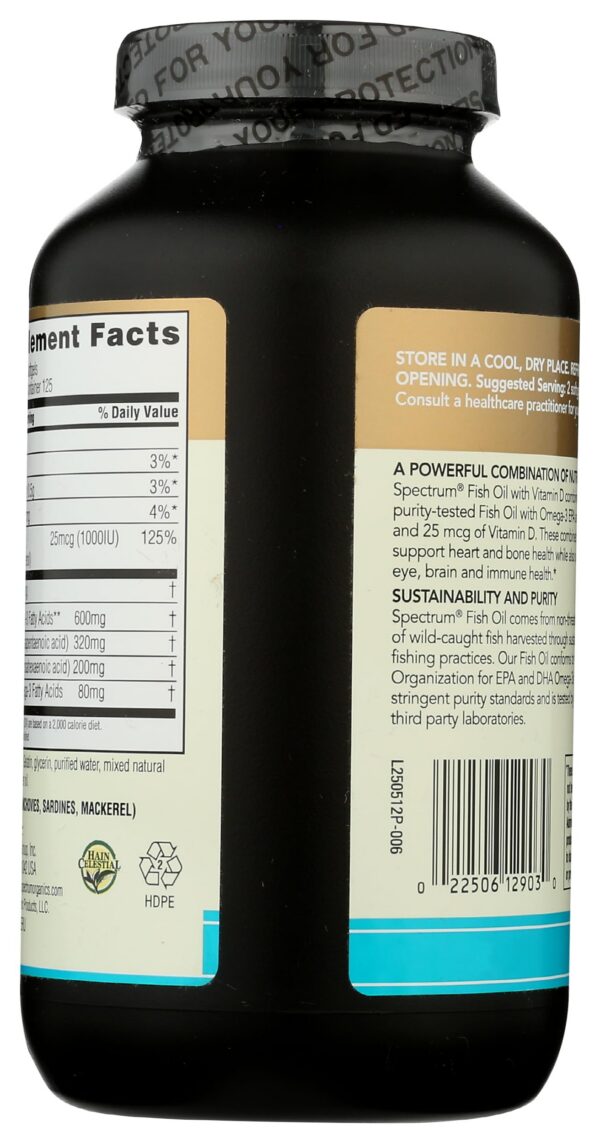 Frasco con cápsulas suaves de aceite de pescado
