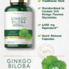 Version 1.0.0 Frasco y cápsulas suplemento para salud mental Ginkgo Biloba