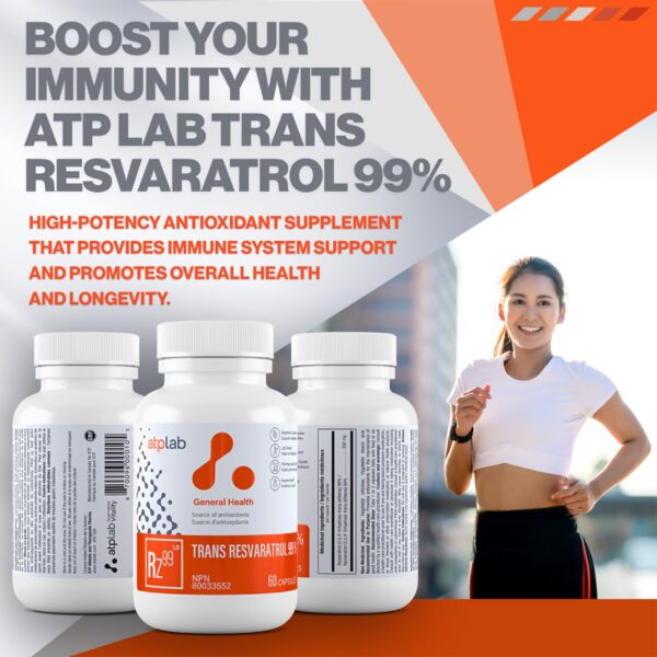 Version 1.0.0 Frasco y cápsulas Trans Resveratrol 99% ATP LAB